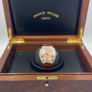 Gent's Franck Muller Tonneau-shaped Casablanca stainless steel wristwatch